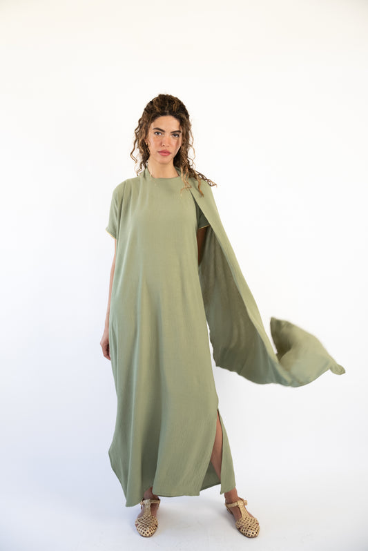 Sakina Dress - Olive Green