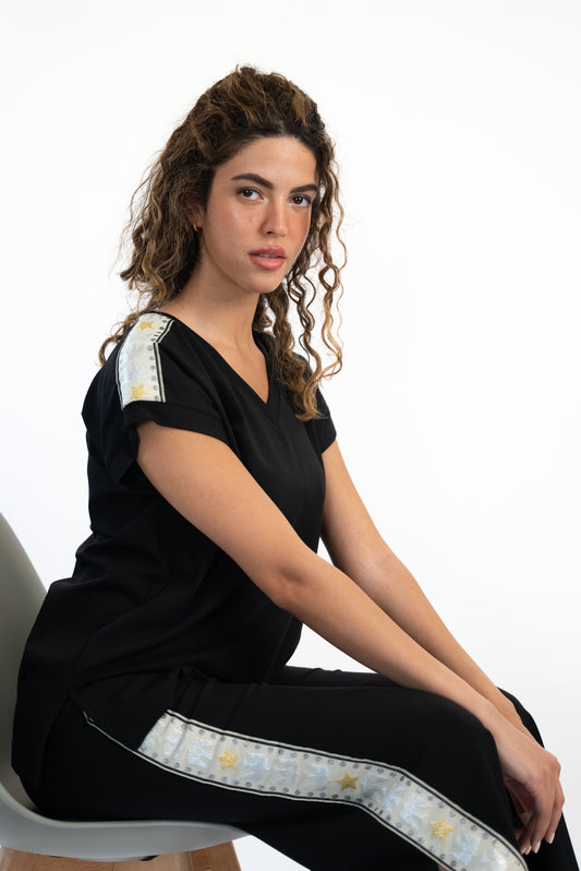 Najm Tshirt Set - Black
