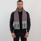 Bahja Grey&Burgundy Scarf - Unisex