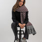 Bahja Grey&Burgundy Scarf - Unisex