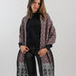 Bahja Grey&Burgundy Scarf - Unisex