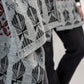 Bahja Grey&Burgundy Scarf - Unisex