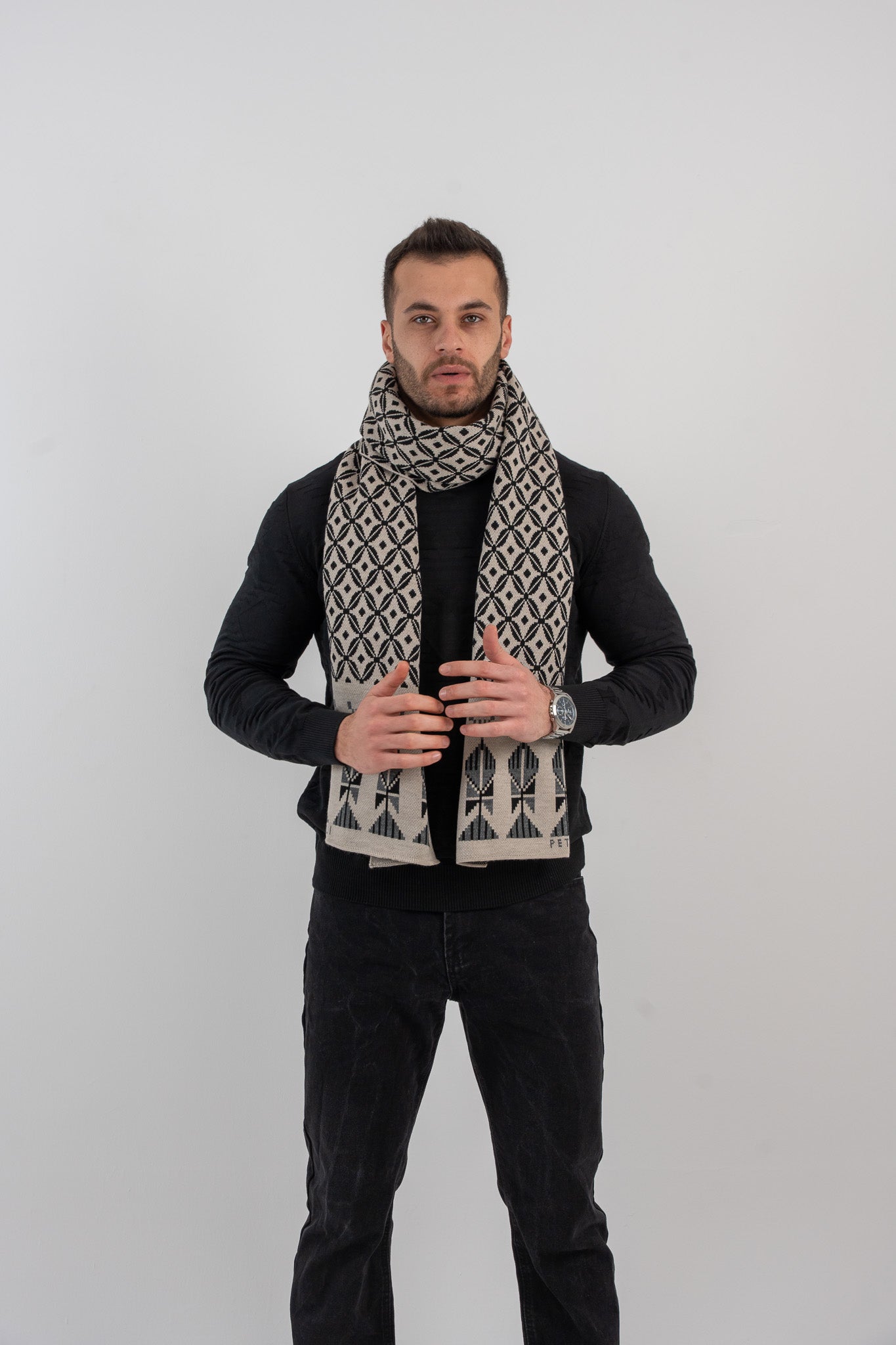 Bahja Beige Scarf - Unisex