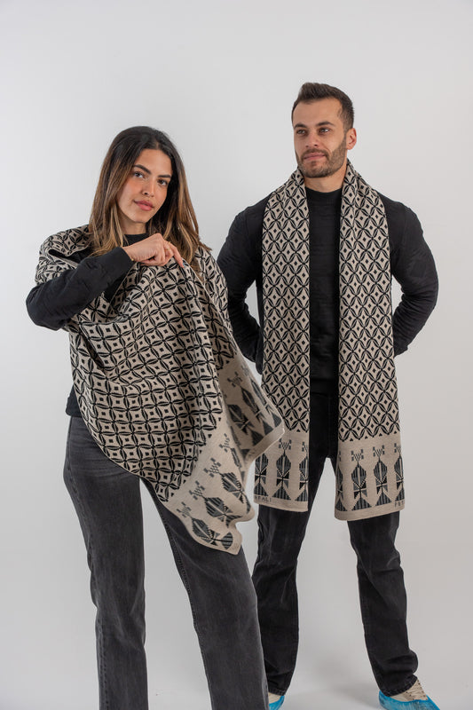Bahja Beige Scarf - Unisex