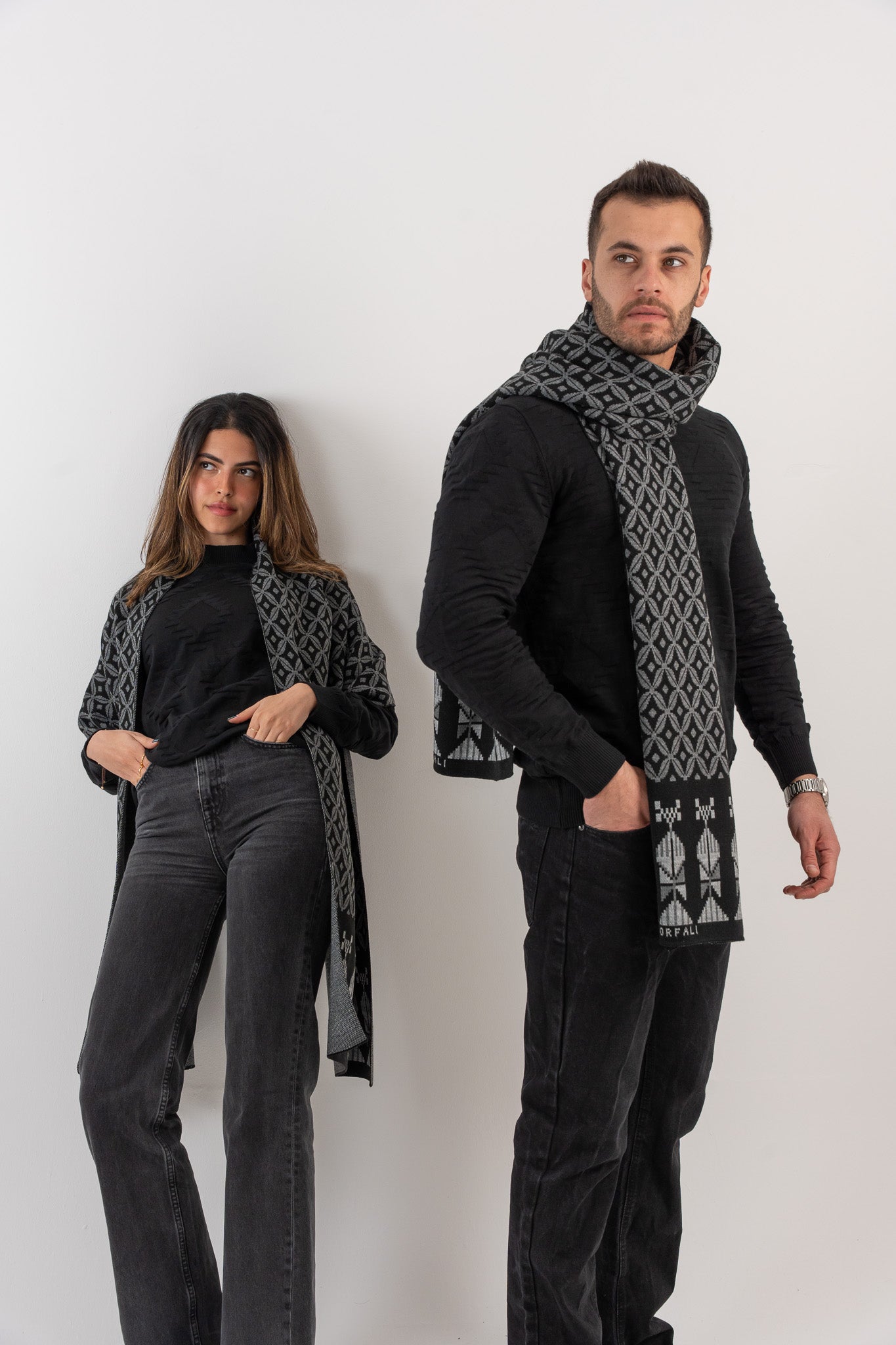Bahja Black Scarf - Unisex