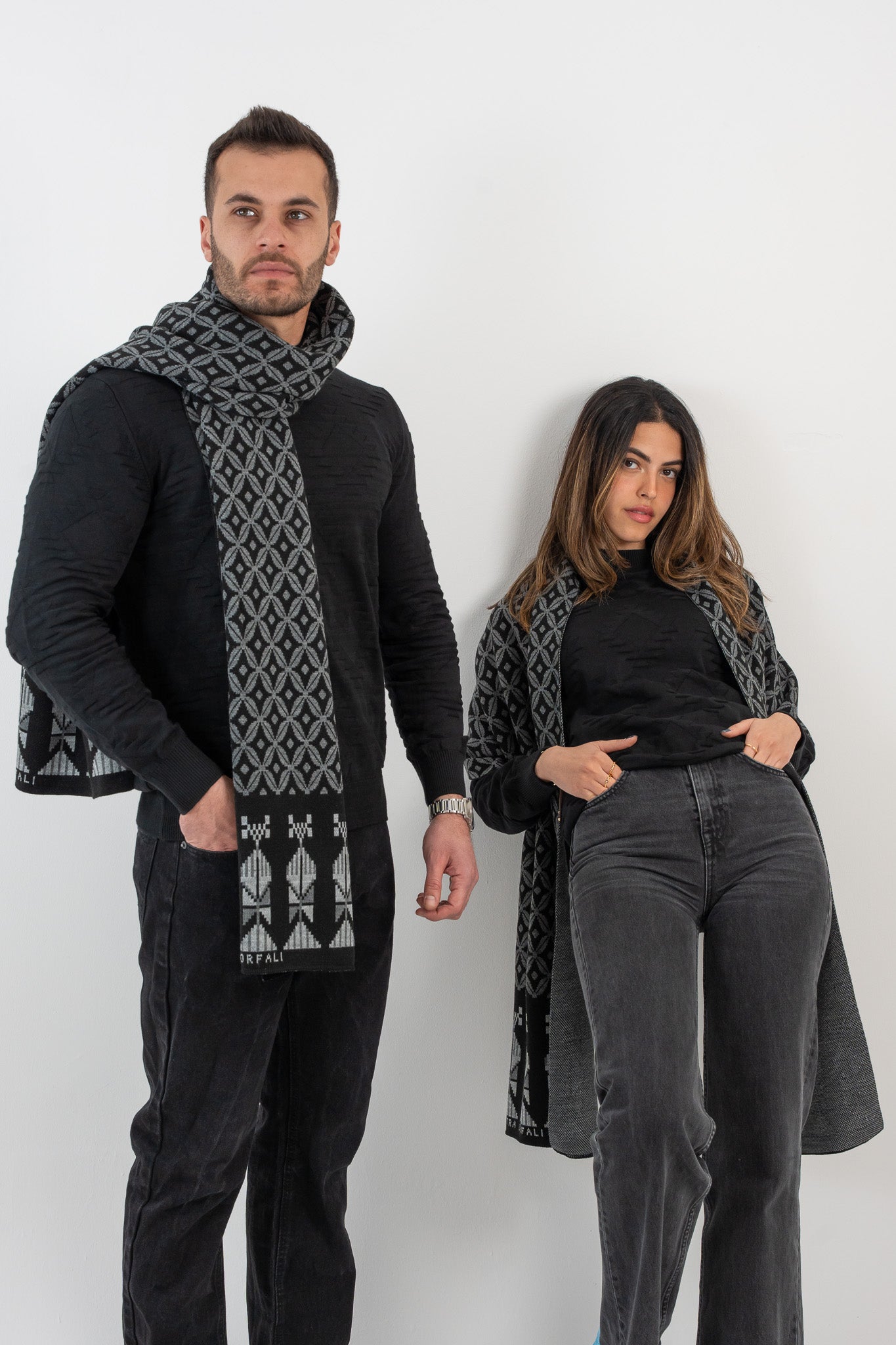 Bahja Black Scarf - Unisex