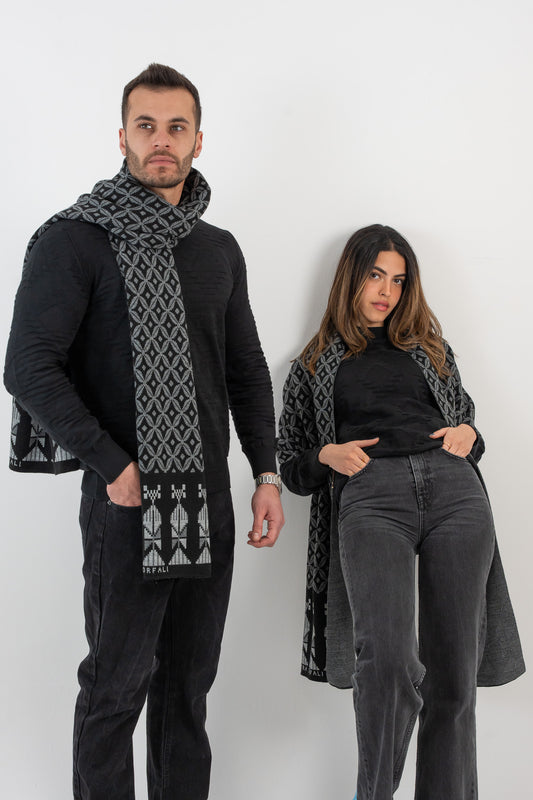 Bahja Black Scarf - Unisex