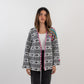 Badiya Weave Kimono - White with colorful stitches