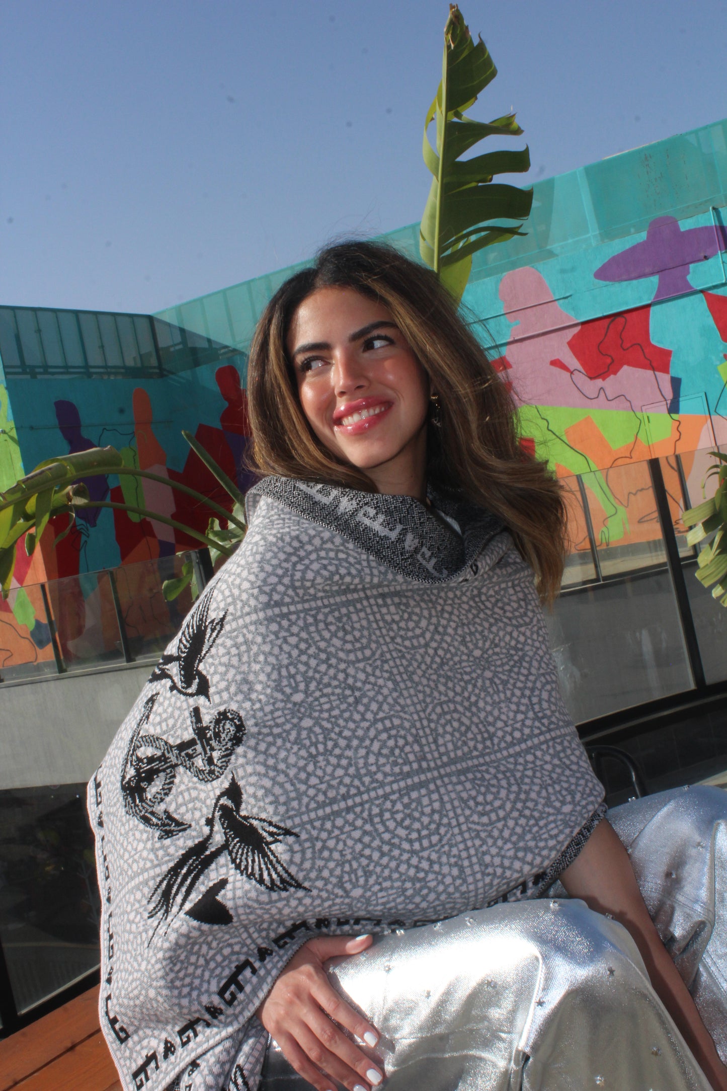 Love and Peace Anchor Scarf