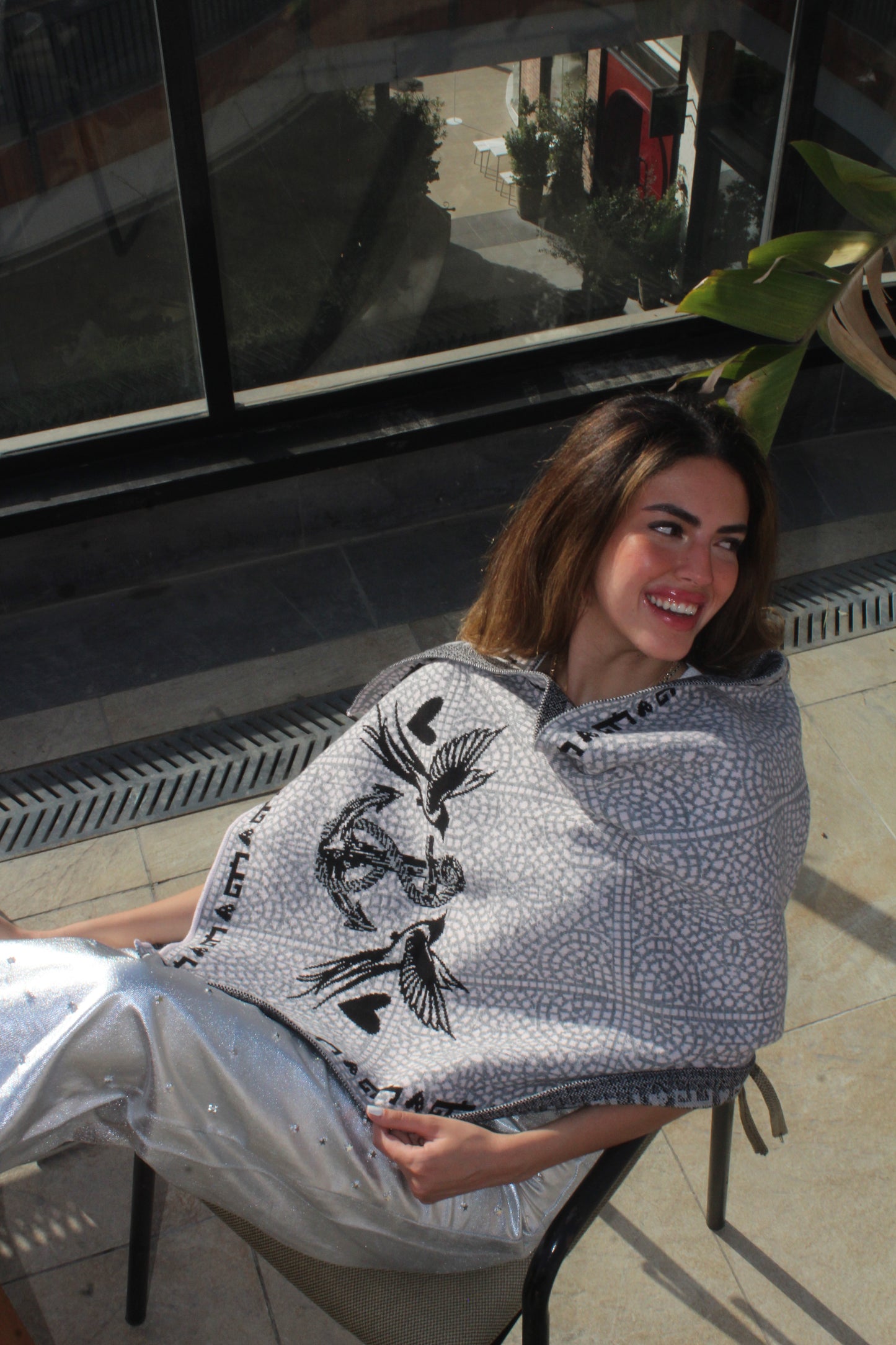 Love and Peace Anchor Scarf