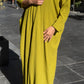 Sadu Back Stripe Abaya with Scarf