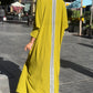 Sadu Back Stripe Abaya with Scarf