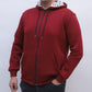 Keffiyeh hoodie Jacket -Burgundy- Unisex