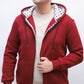 Keffiyeh hoodie Jacket -Burgundy- Unisex