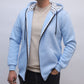 Keffiyeh hoodie Jacket - Blue-Unisex