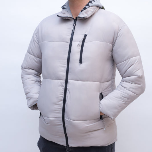 Light Grey Puffer Jacket - UNISEX