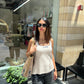 The Hob top - OffWhite&Navy