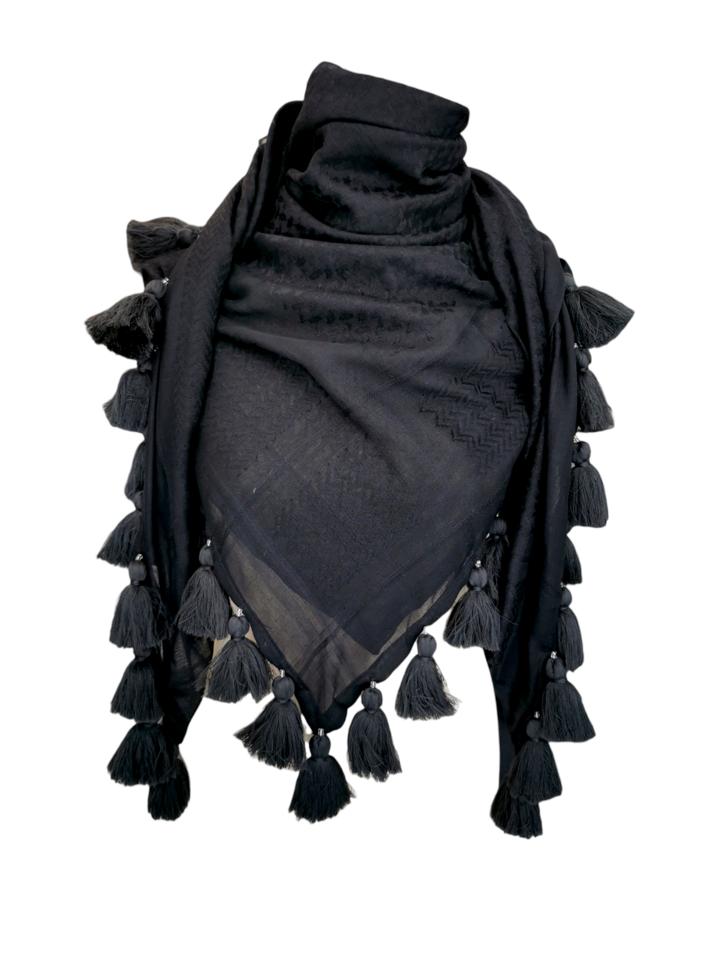 Basic Black Hatta with black tassels