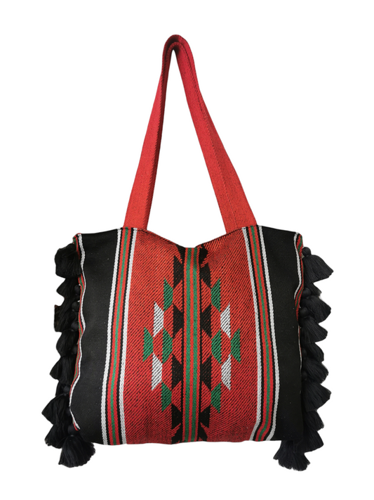 The Arabian Traditional Sadu tote Bag With Tassels
