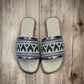 Sadu Slip-Ons - Metallic purple