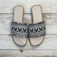 Sadu Slip-Ons - Metallic silver