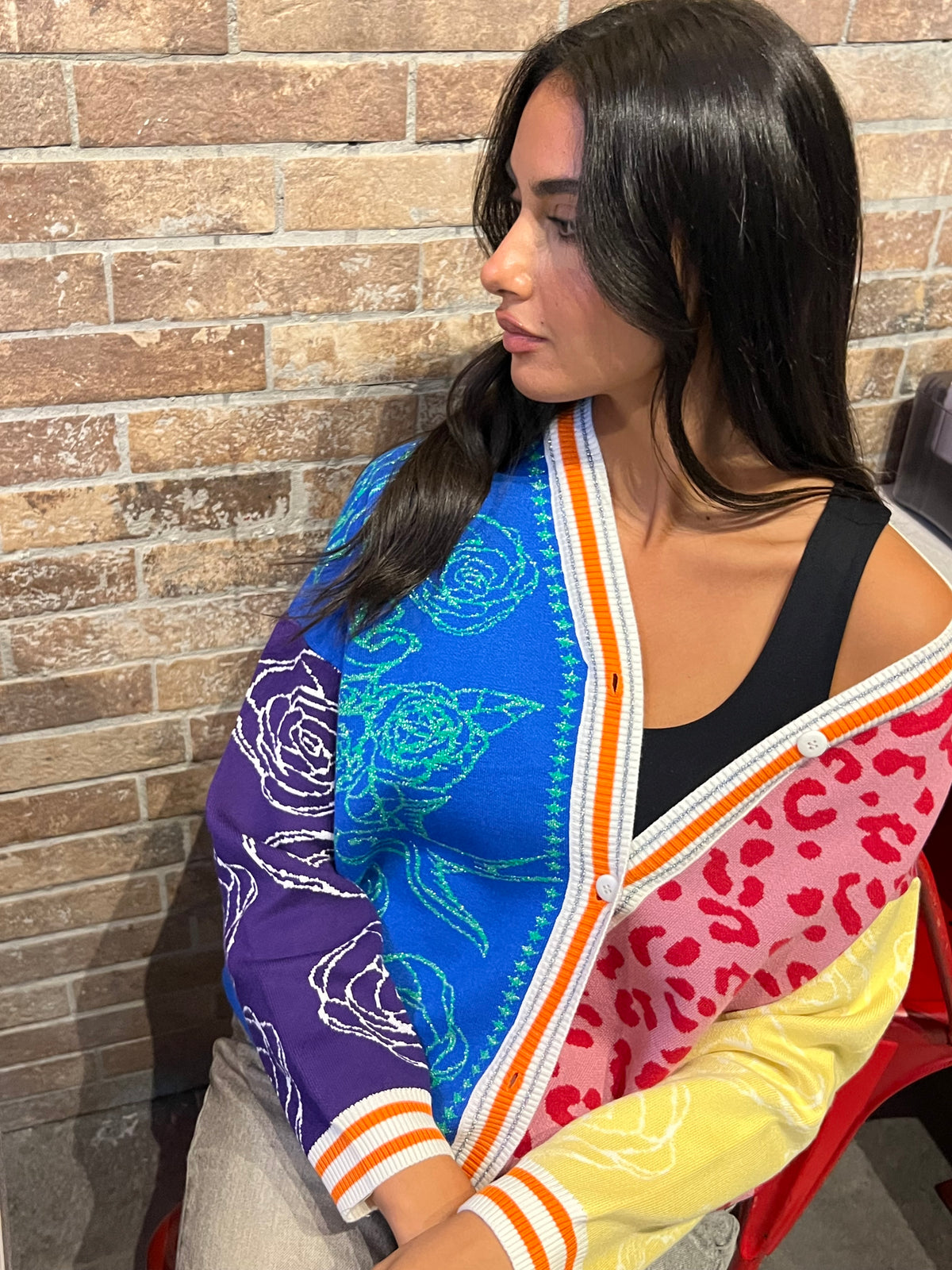 Rosa Knit Cardigan - Colorful