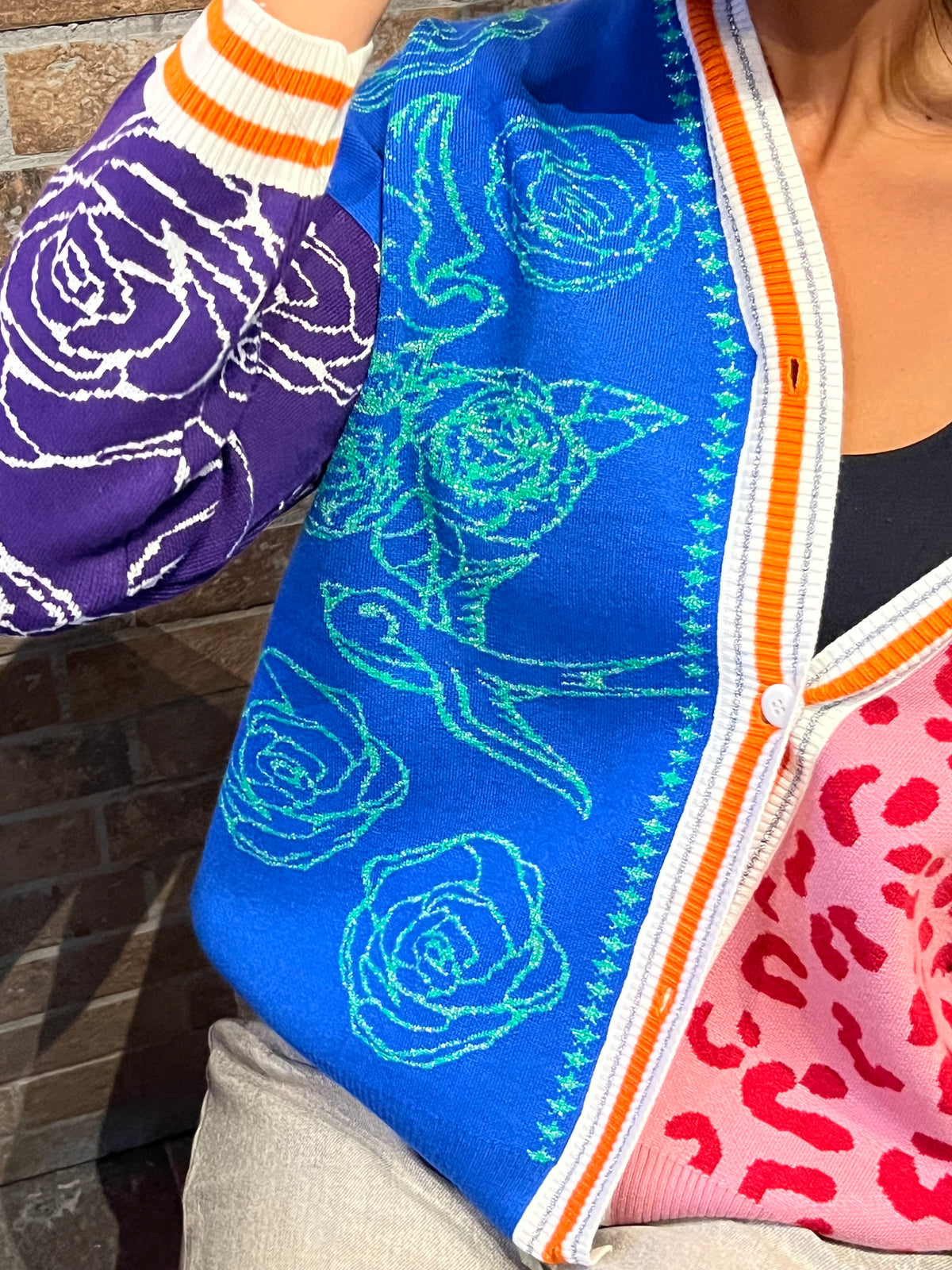 Rosa Knit Cardigan - Colorful