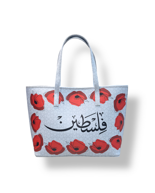 The Dahnouna Palestine Tote Bag - Blue