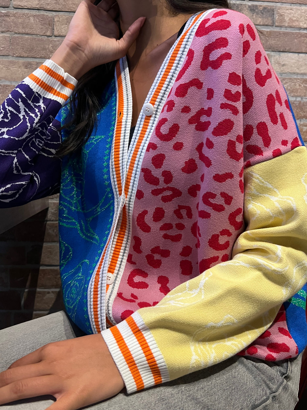 Rosa Knit Cardigan - Colorful