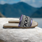 Sadu Slip-Ons - Metallic purple