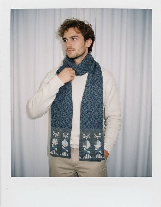 Bahja Blue Scarf - Unisex