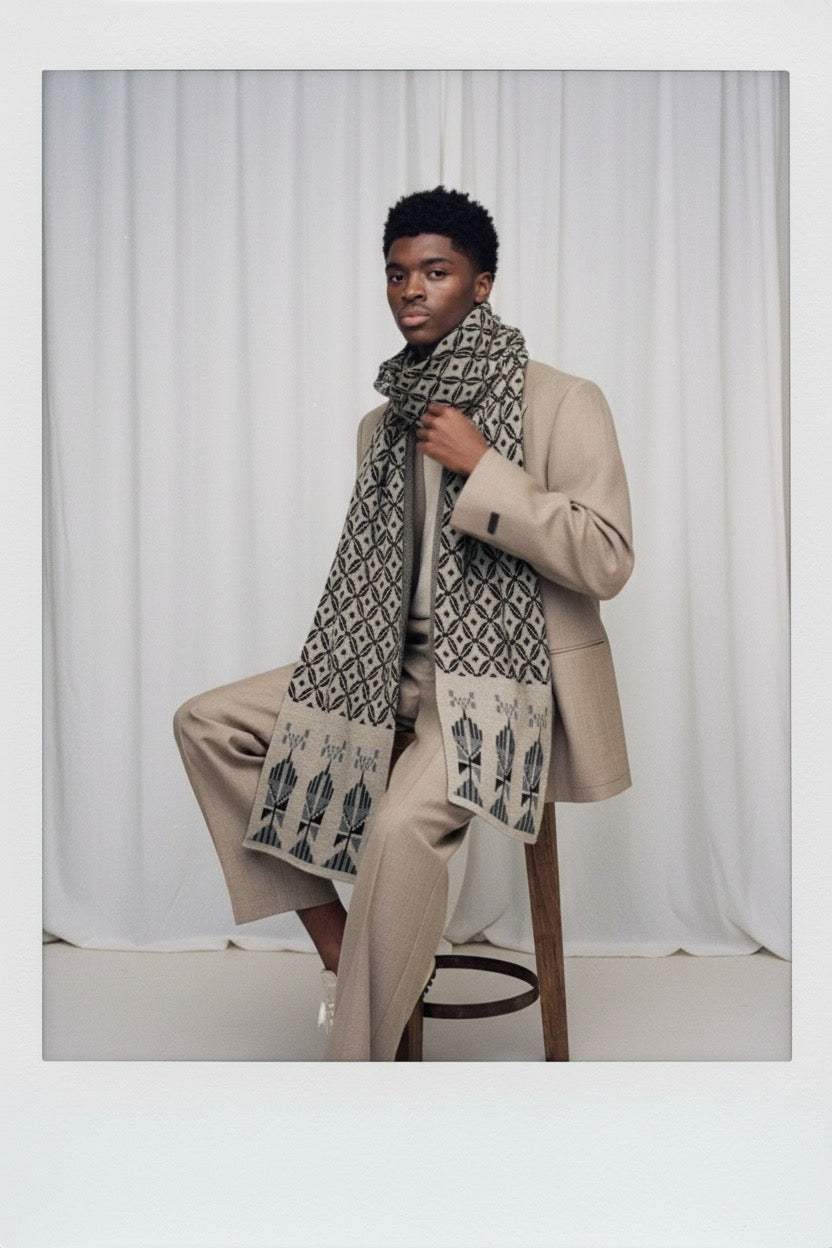 Bahja Beige Scarf - Unisex