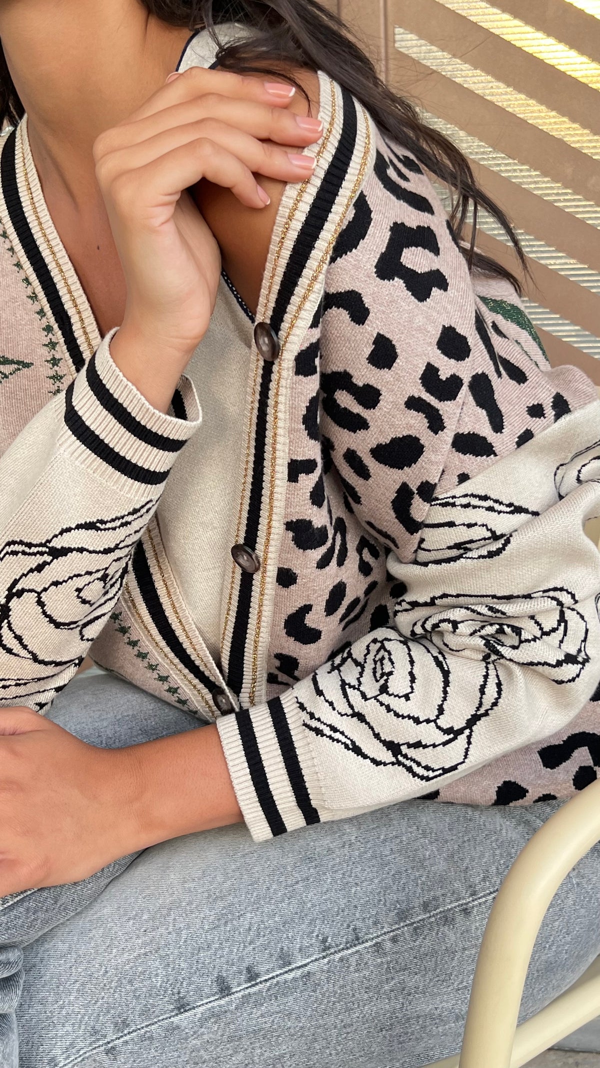 Rosa Knit Cardigan - Beige