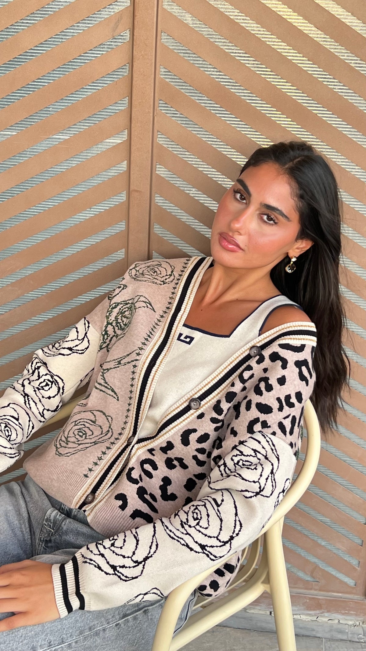 Rosa Knit Cardigan - Beige