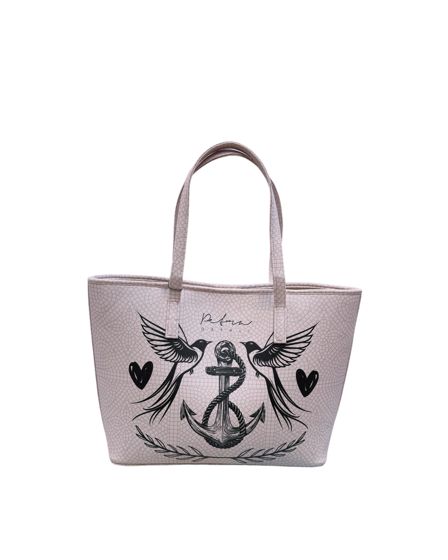 The Love and Peace Anchor Tote Bag