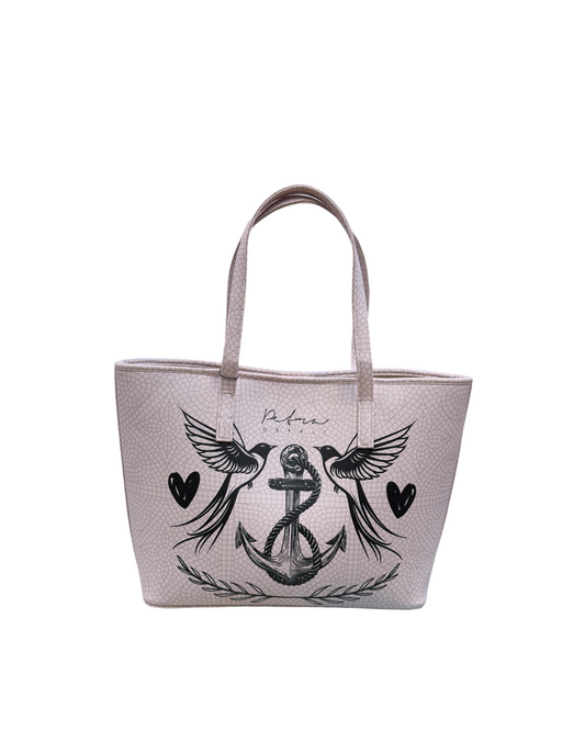 The Love and Peace Anchor Tote Bag