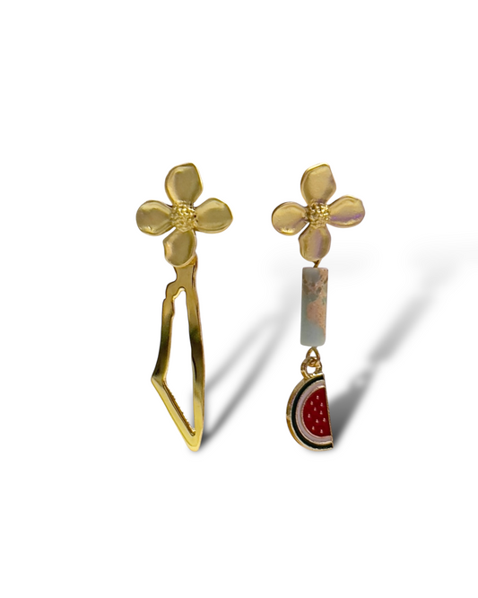 Bateekha & Palestine Map Earring