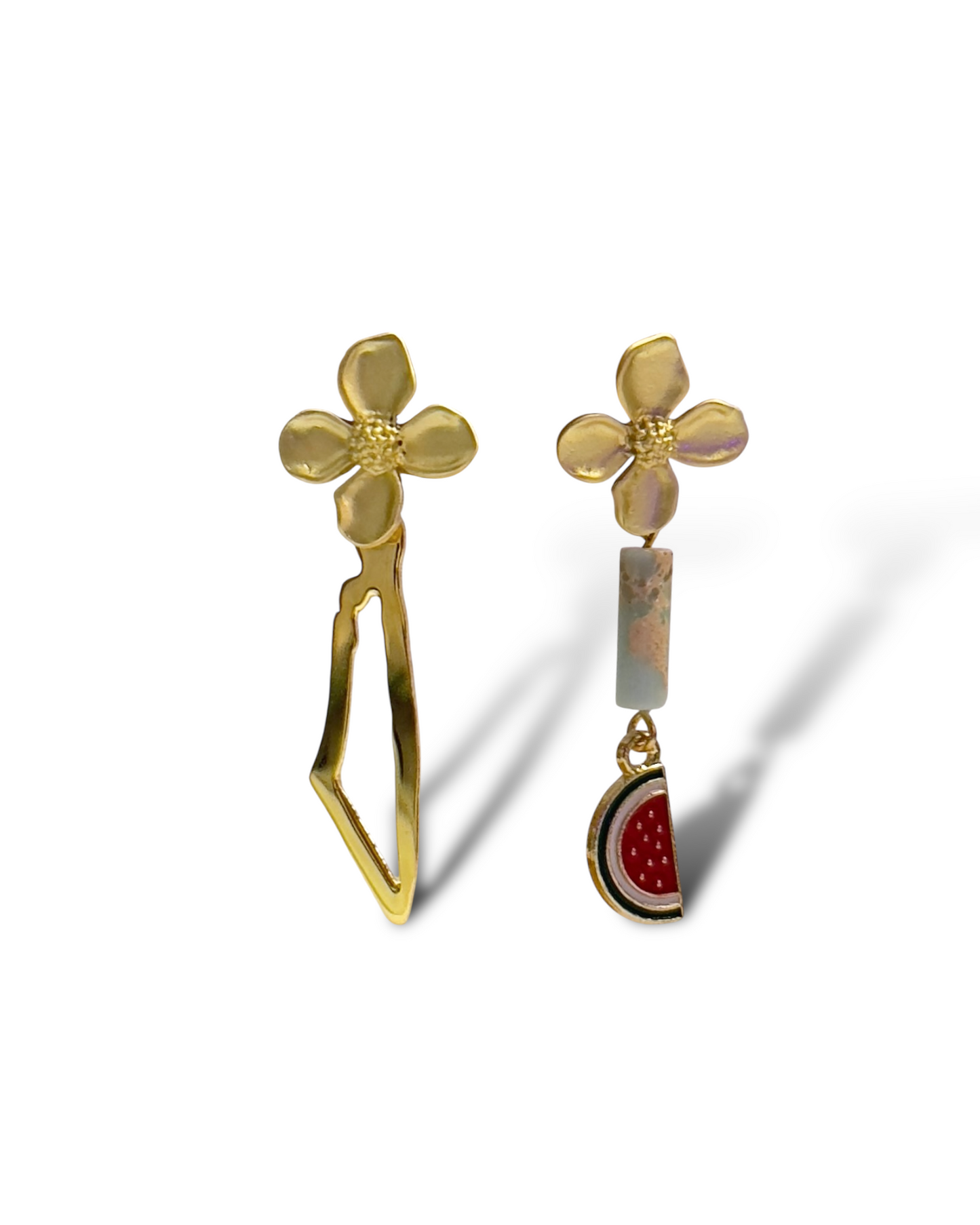 Gold Plated Palestine Earring