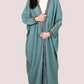 Green Abaya With Sadu Stripe