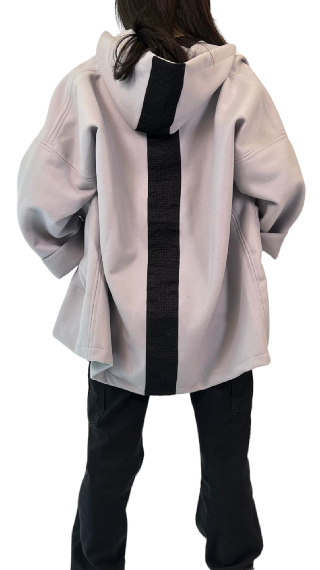 Light grey Jacket with Black Stripe