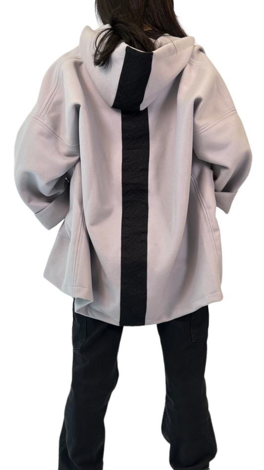 Light grey Jacket with Black Stripe