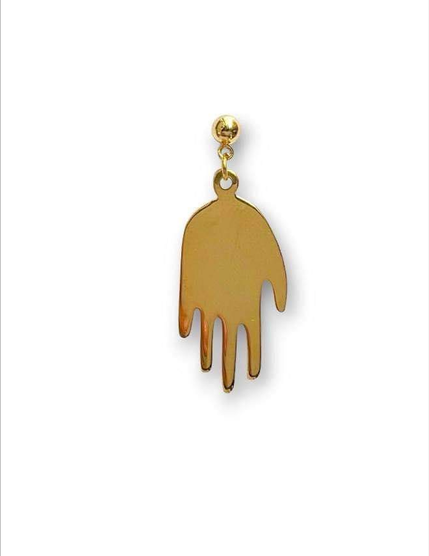 Gold Plated Hand Earring